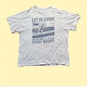 ✨ -Ghostface Scream grey cotton tee Size XL✨